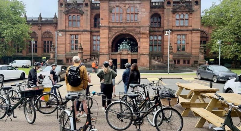 Glasgow: City Highlights Guided Bike Tour - Decommissioned Post Office Bikes, Rebranded for Women