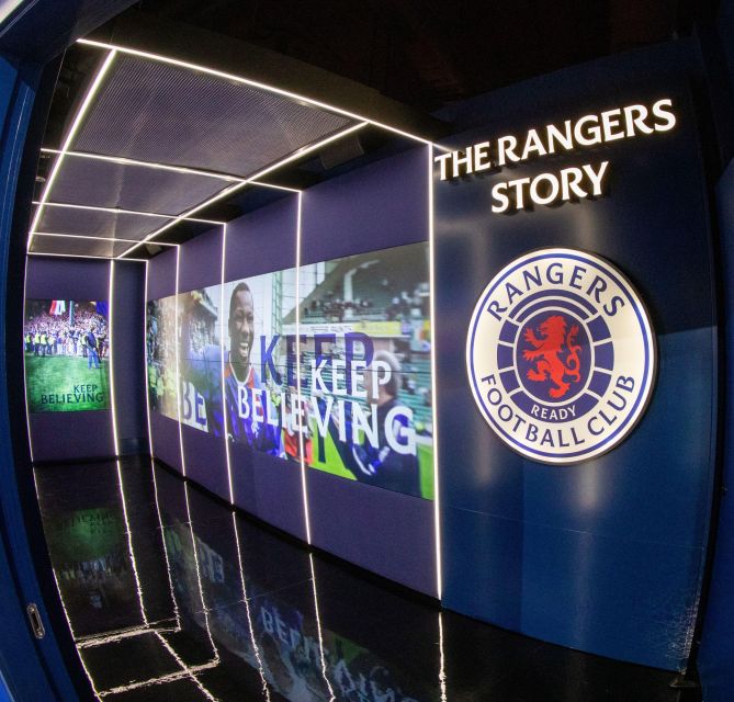 Glasgow: Rangers Football Club Museum - Learning support you can feel: audio/visual assistance