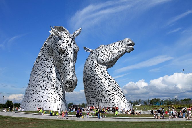Kelpies and Falkirk Wheel Private Tour for 1 - 4 people from Greater Glasgow - Falkirk Wheel: the rotating boat lift that turns canal history into something you can watch